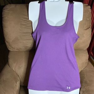 ❤️ 3/$20 Under Armour heat gear ribbed racer back tank top